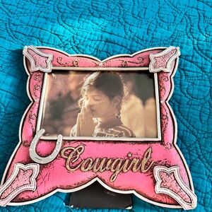 Pink Cowgirl Picture Frame